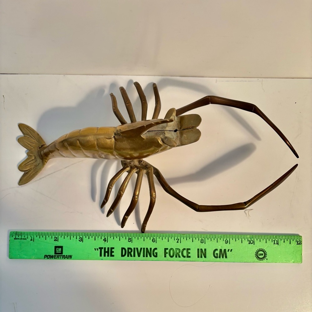 Solid Brass Lobster sculpture